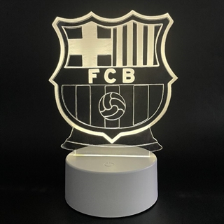FC Barcelona 3D LED natlampe